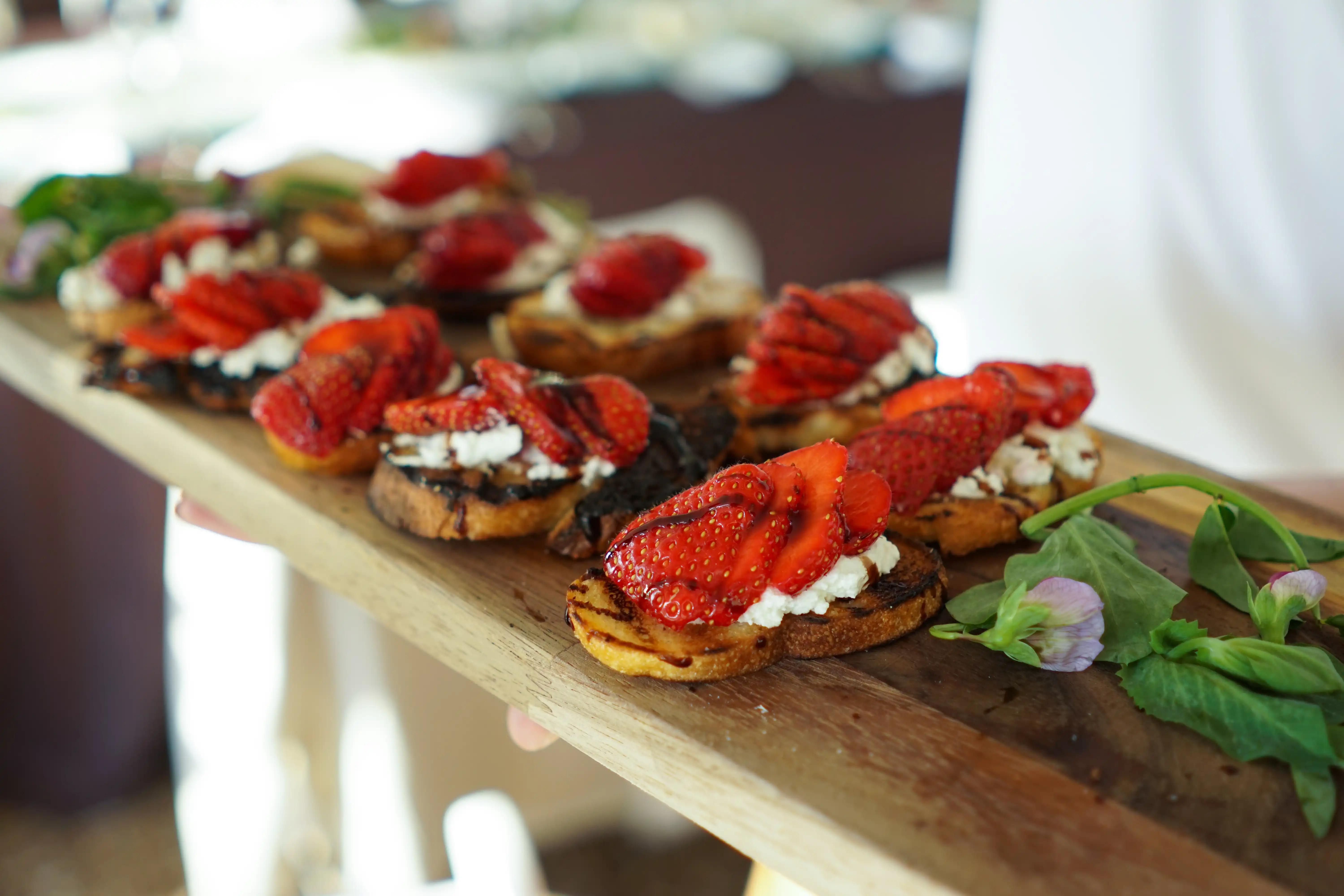Berries and blossom dish